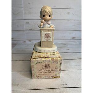 Precious Moments 1983 Collectors Club Let Us Call This Club To Order E-0303 Figu